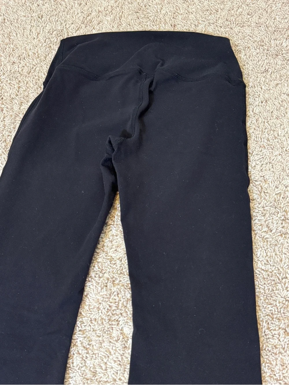 ALO Yoga Black Flared High-Waist Pants Size M